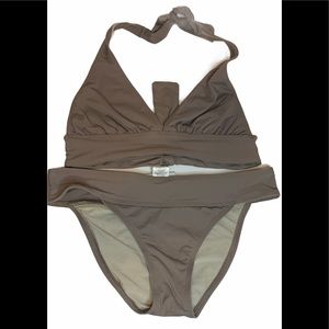 Carve Design 3 Piece Taupe Bikini Size Small